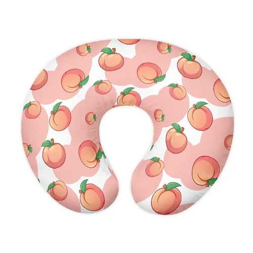 Vista 24 de Funda de almohada de lactancia con diseño de fresa, diseño de aguacate, ajuste elástico, para madres que amamantan, funda de almohada