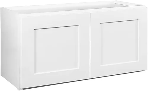 Brookings Shaker 561670 - Armario de cocina de pared de puente sin ensamblar, 36 ancho x 12 pulgadas de profundidad x 18 pulgadas de alto, pintado