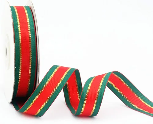 Cinta a Cuadros Navideña de 25 Yardas Cada Rollo 100% Poliéster Borde Tejido Cinta Vichy para Manualidades Navideñas, Envoltura de Regalos