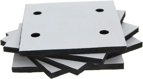 Vista 6 de Utoolmart 4 unids Rectángulo de goma de repuesto Sander Back Mat para Makita 9043 máquina lijadora