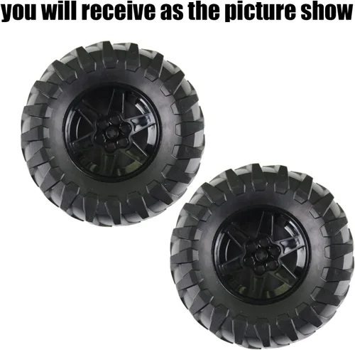 Vista 5 de Bloques de construcción Piezas Técnicas 2pcs Neumático Tractor Dia. 107X44 & Rim Dia 56 X 34 Compatible con la Marca Principal para Niños Juguete