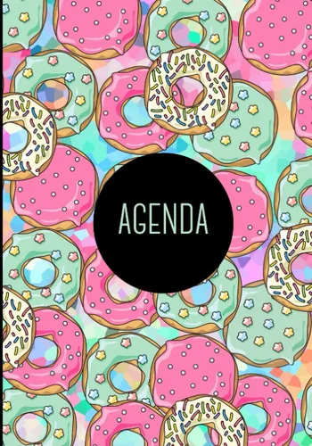 Agenda Weekly planner for 2 years undated - Weekly planner of 104 weeks easy to fill - Perfect for time management - donut cover