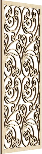 Vista 44 de Ekena Millwork WALW10X25X0250MALBI Marilla Paneles de pared decorativos de madera con calado, 9 3/8 pulgadas de ancho x 24 3/8 pulgadas de alto