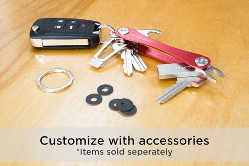 Vista 8 de KeySmart Classic - Llavero compacto con soporte y organizador (2 14 llaves)