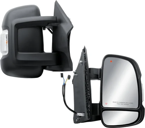 Vista 7 de Espejo lateral izquierdo del conductor, espejo eléctrico para puerta, sensor de temperatura de una sola luz, compatible con Ram Promaster 1500