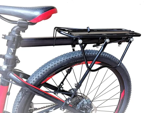 Vista 4 de Acomfort portaequipajes para bicicletas capacidad 110 libras, ajustable, accesorios para bicicleta