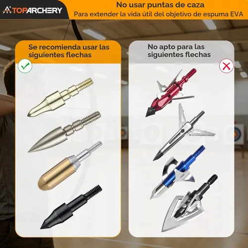 Vista 3 de TOPARCHERY Objetivo de tiro con arco de espuma de 20 pulgadas de alta densidad para patio trasero, objetivo de cuchillo de lanzamiento