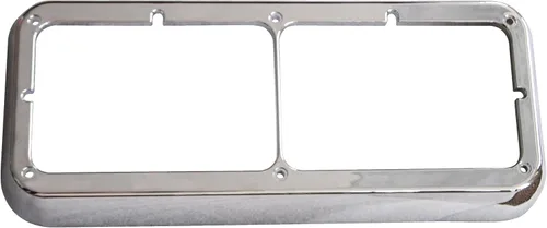 Vista 3 de QSC Truck Parts Bisel doble cromado para faros delanteros compatible con Kenworth Peterbilt Freightliner