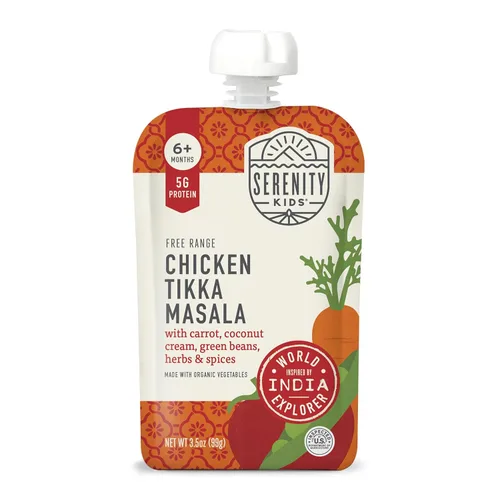 Vista 30 de Serenity Kids Bolsas de comida para bebés de más de 6 meses – Alimento orgánico para bebés lleno de nutrientes con 0.18 oz de proteína – Bolsas
