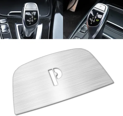 Vista 9 de x xotic tech Perilla de Palanca de Cambios Cubierta de Botón P de Estacionamiento Tapa Decorativa Compatible con BMW Serie 1 2 3 4 5 7 X3 X5 X6