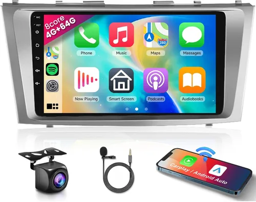 Vista 11 de Radio de coche 5GHz-WiFi 2G+64G para Toyota Camry 2006 2007 2008 2009 2010 2011 con CarPlay Android Auto, 9 pulgadas pantalla táctil Android 15