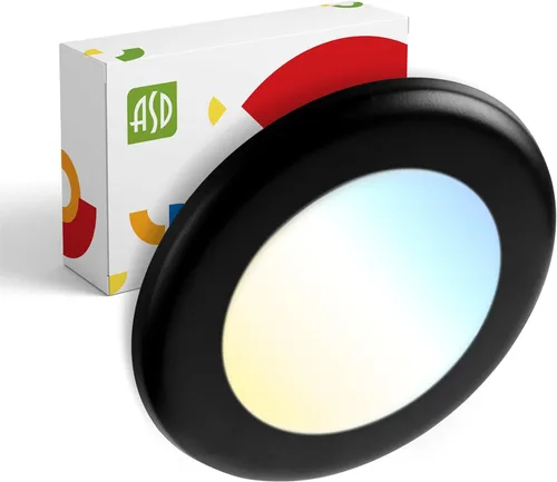 Vista 22 de ASD Paquete de 12 luces LED de disco de 4 pulgadas, 10 W 5CCT 2700 K-5000 K 685 lm CRI90+, luminaria de techo de montaje empotrado regulable