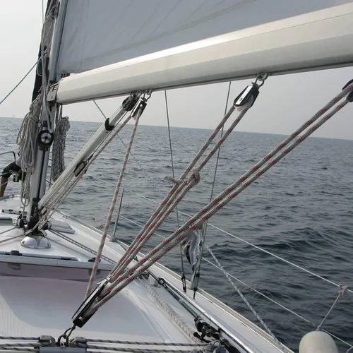 Vista 6 de KIMISS Rueda de polea de acero inoxidable 316 de 1.969 in, para elevación de barcos y barcos, Bloque de rueda única giratoria de 360°, Herramienta