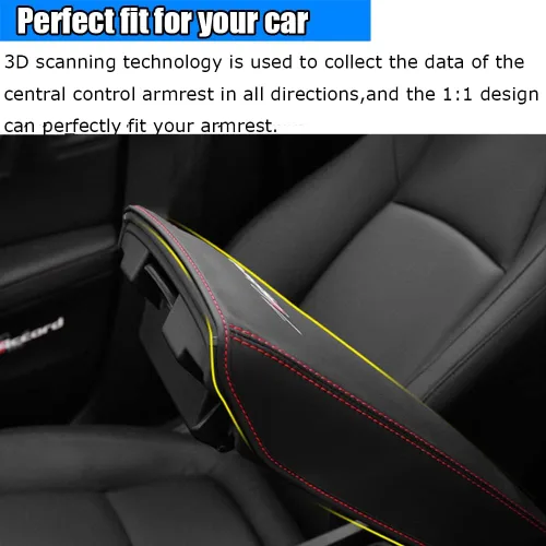 Vista 4 de Kakash Accesorios interiores personalizados para Mitsubishi Outlander 2022 2023 Outlander PHEV 2023 2024, cubierta de cuero para consola central