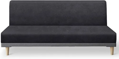 Vista 17 de molasofa - Funda elástica para futón de aspecto de cuero, cubierta para sofá sin brazos, protector de muebles con parte inferior elástica, funda