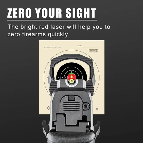 Vista 6 de Laser Bore Sight, Visor láser de extremo de cañón preciso y fácil de ajustar para revólveres, pistolas y armas de aire