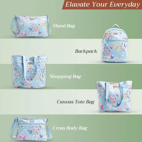 Vista 6 de Maison d' Hermine Bolsas de fin de semana para mujer, de algodón, acolchadas, para equipaje nocturno, bolsa de fin de semana para hombres, regalos