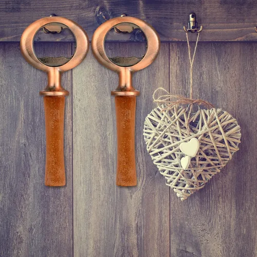 Vista 4 de Cunhill 7 piezas de abrebotellas de metal en blanco a granel, piezas de piezas para manualidades de madera, proyectos de bricolaje, torneado, Bronce