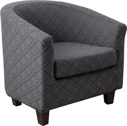 Vista 12 de MIFXIN 2 fundas de terciopelo para silla de bañera con funda de cojín, elásticas, suaves, extraíbles, para sillón, sofá, protector de muebles