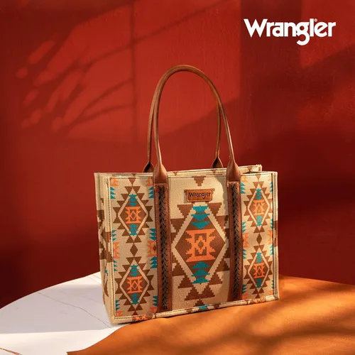 Vista 2 de Wrangler - Cartera para tarjetas de crédito para mujer, estilo bohemio, azteca, con bolsillo con cremallera