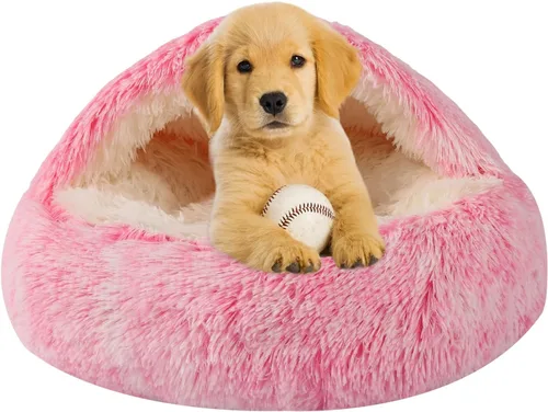 Vista 9 de Camas para perros pequeños, cama tipo cueva para gatos, cama lavable para gatos, cama acogedora para mascotas para perros o gatos, cama