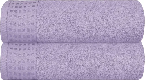 Vista 74 de GLAMBURG Juego de 2 toallas de baño de gran tamaño 100% algodón de 28 x 55 pulgadas, ultra suaves, altamente absorbentes, compactas, de secado