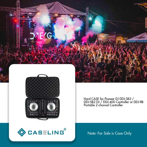 Vista 4 de Funda rígida para controlador de DJ Pioneer DJ DDJ-SB2 De Caseling
