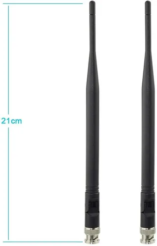 Vista 3 de Bingfu Antena receptora de micrófono inalámbrico UHF 400 MHz-960 MHz BNC Antena macho (paquete de 2) para sistema de micrófono inalámbrico, receptor