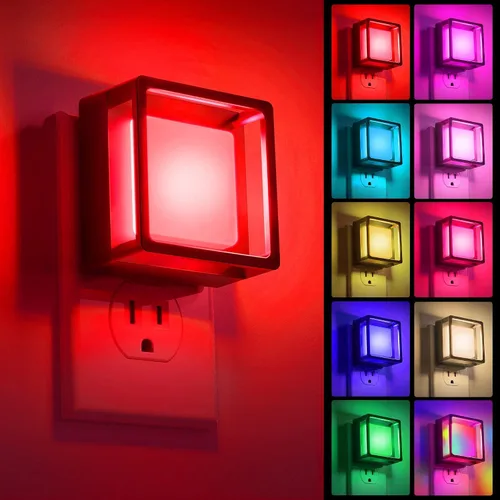 Vista 3 de DORESshop LED Night Light, Night Lights Plug Into Wall with Dusk to Dawn