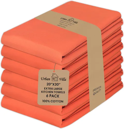 Vista 42 de Urban Villa Toallas de cocina 100% algodón para cocina (juego de 6) paños de cocina de 20 x 30 pulgadas, altamente absorbentes, juego de ropa