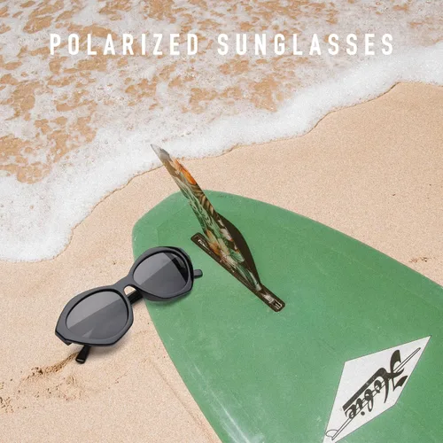 Vista 7 de joohoo Gafas de sol ovaladas Y2K para mujer, polarizadas, protección UV, vintage, retro, gafas de sol