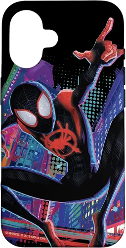 Vista 32 de Marvel Spider-Man Into The Spider-Verse Miles Morales City - Carcasa para iPhone 17