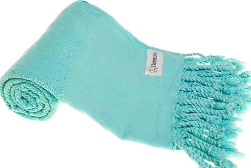 Vista 14 de Bersuse Toalla turca 100% algodón Zuma lavado a la piedra, 33 x 66 pulgadas, antracita