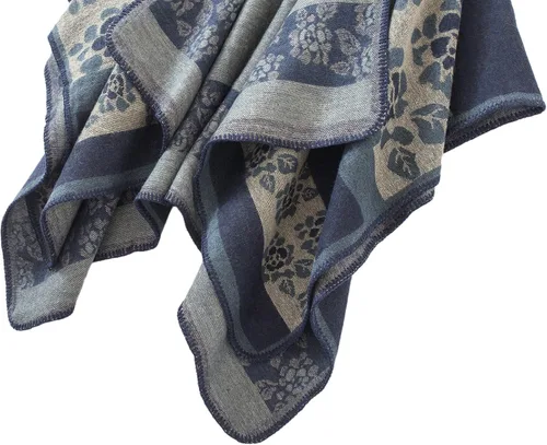 Vista 238 de Urban CoCo Poncho de colores para mujer, chal con frente abierto, color en bloques