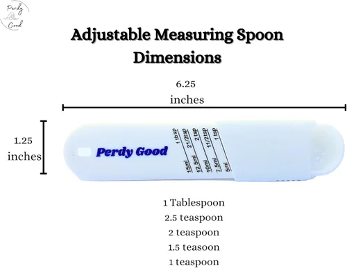 Vista 6 de Adjustable Measuring Spoon All-in-One Sliding Measuring Scoop for Preparing Baking Cooking Kitchen Utensil has 1 Teaspoon, 1.5 tsp, 2 tsp, 2.5 tsp