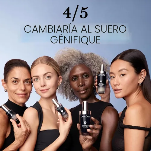 Vista 5 de Lancôme Génifique Ultimate Dual Recovery Face Serum- Anti-Aging Serum Visibly Improves Fine Lines, Rough Texture, Plumpness and Even Skintone - with