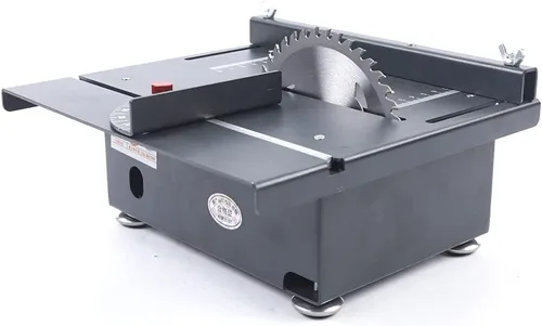 Vista 7 de Mini sierra de mesa eléctrica 7200r/min, profundidad de corte de 1.575 in de profundidad de corte multifuncional de banco circular de hoja