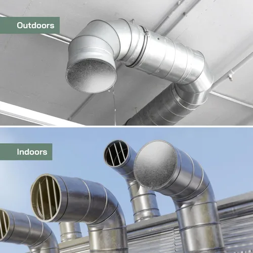 Vista 5 de Vent Systems Tapa de extremo de conducto de acero galvanizado de 4 pulgadas con junta de goma - Tapa de ventilación de secadora - Tapón redondo