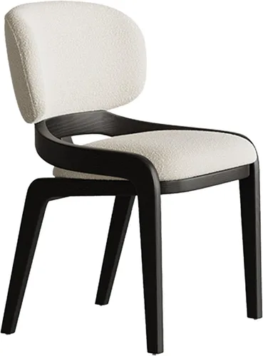 Vista 9 de Sillas de comedor de cocina, sillas de comedor modernas con cojines gruesos, silla de sala de estar con patas de madera, silla de comedor para Lana