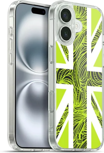 Vista 140 de Head Case Designs Blue Gingham Union Jack Collection - Funda de gel suave compatible con Apple iPhone 7 Plus/iPhone 8 Plus