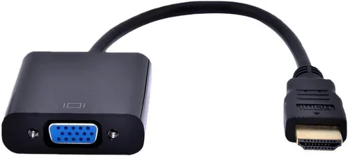 Vista 2 de AYA 9" HDMI macho a VGA hembra (15 pines) adaptador convertidor de vídeo 1080p para PC, TV, portátiles
