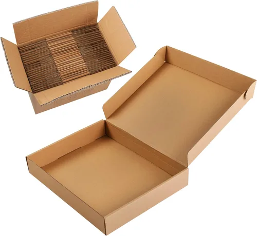 Vista 23 de Cajas de cartón corrugado marrón - 4"x4"x2", paquete de 30 cajas pequeñas de envío para correo y embalaje