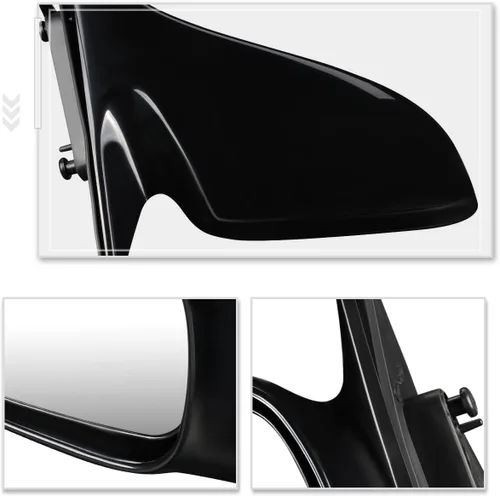 Vista 5 de Lado derechopasajero Espejo de puerta de vista lateral ajustable estilo fábrica compatible con Mazda 626 00-02