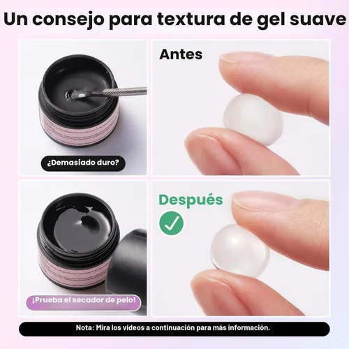 Vista 7 de Beetles - Gel de uñas sólido constructor, gel transparente 3D de 1.06 onzas para esculpir, gel de construcción de gel duro con polvo de uñas