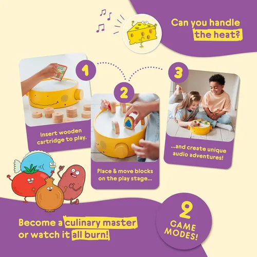 Vista 3 de Juego interactivo de escenario de audio Juego de cocina de Bernard Cocinar para sobrevivir Escucha, aprende y juega A partir de 5 años