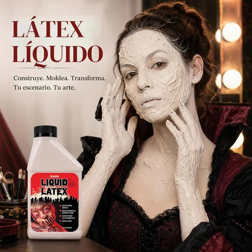 Vista 2 de Látex Monstruo líquido, pinta 16 onzas, crea Monster/Piel Zombie y FX.