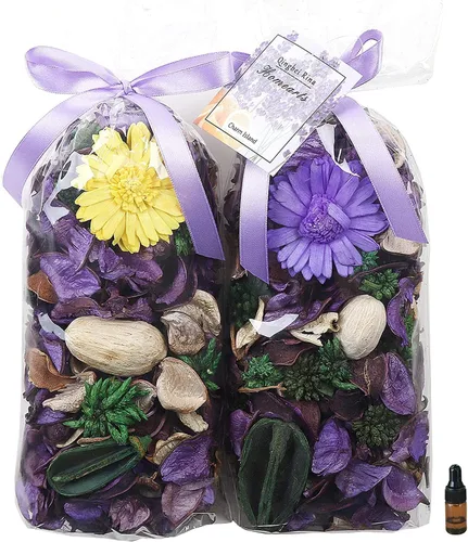 Vista 15 de Bolsas de popurrí blancas, relleno decorativo con aroma a jazmín, 8.4 onzas Jardín de abril