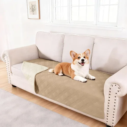 Vista 156 de hyha - Manta impermeable para cama de perro, mantas suaves para mascotas, funda impermeable para sofá para perros, fundas reversibles lavables