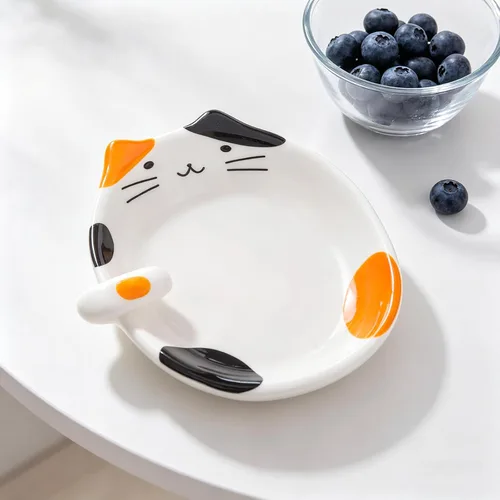 Vista 6 de Soporte de cuchara para gatos, soporte de cuchara de cerámica para la parte superior de la estufa, accesorios de cocina para gatos, soporte