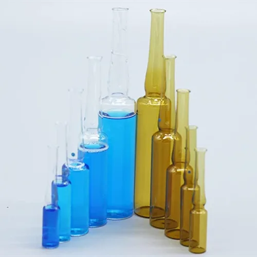 Vista 4 de 10 unidades/lote 1/2/5/10/0.7 fl oz (Bown/Transparente) Botella de ampolla de vidrio El frasco de ampolla de medicamento